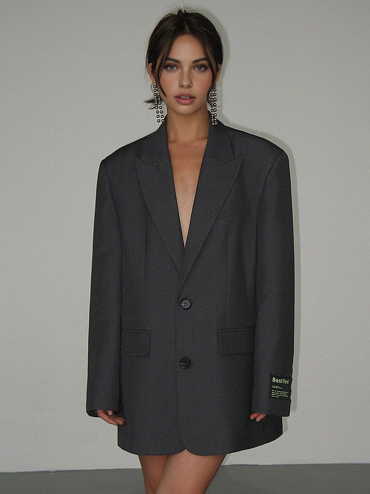 Women's Blazer Oversized Classic Lapel Fit Casual