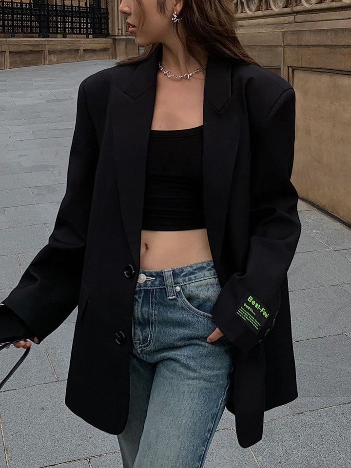 Women's Blazer Oversized Classic Lapel Fit Casual