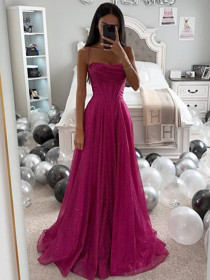 Women's Maxi Dress Satin Sleeveless Spaghetti Strap Open Back