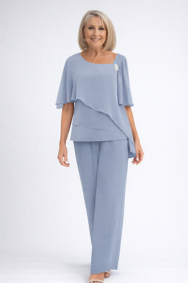 Women's Two Piece Set Satin Sleeveless Slim Fit Top And Skirt