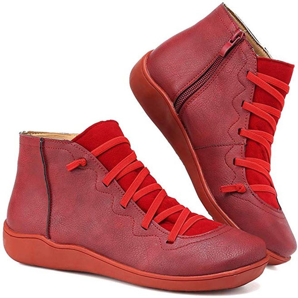 Women's Orthopedic Ankle Boots Cushioned Sole Breathable Slip-Resistant Casual
