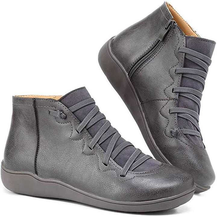 Women's Orthopedic Ankle Boots Cushioned Sole Breathable Slip-Resistant Casual