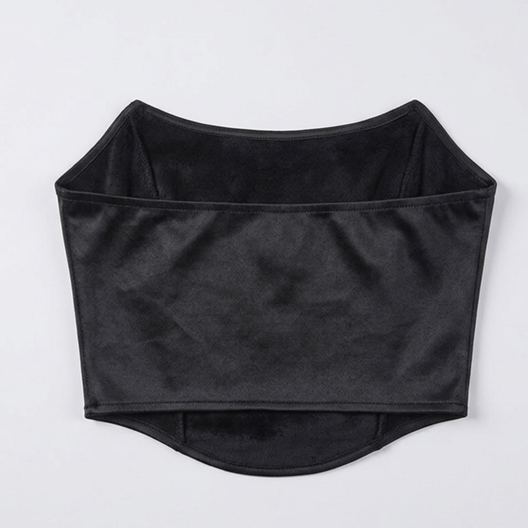 Women’s Strapless Corset Top Structured Bustier Tube Top