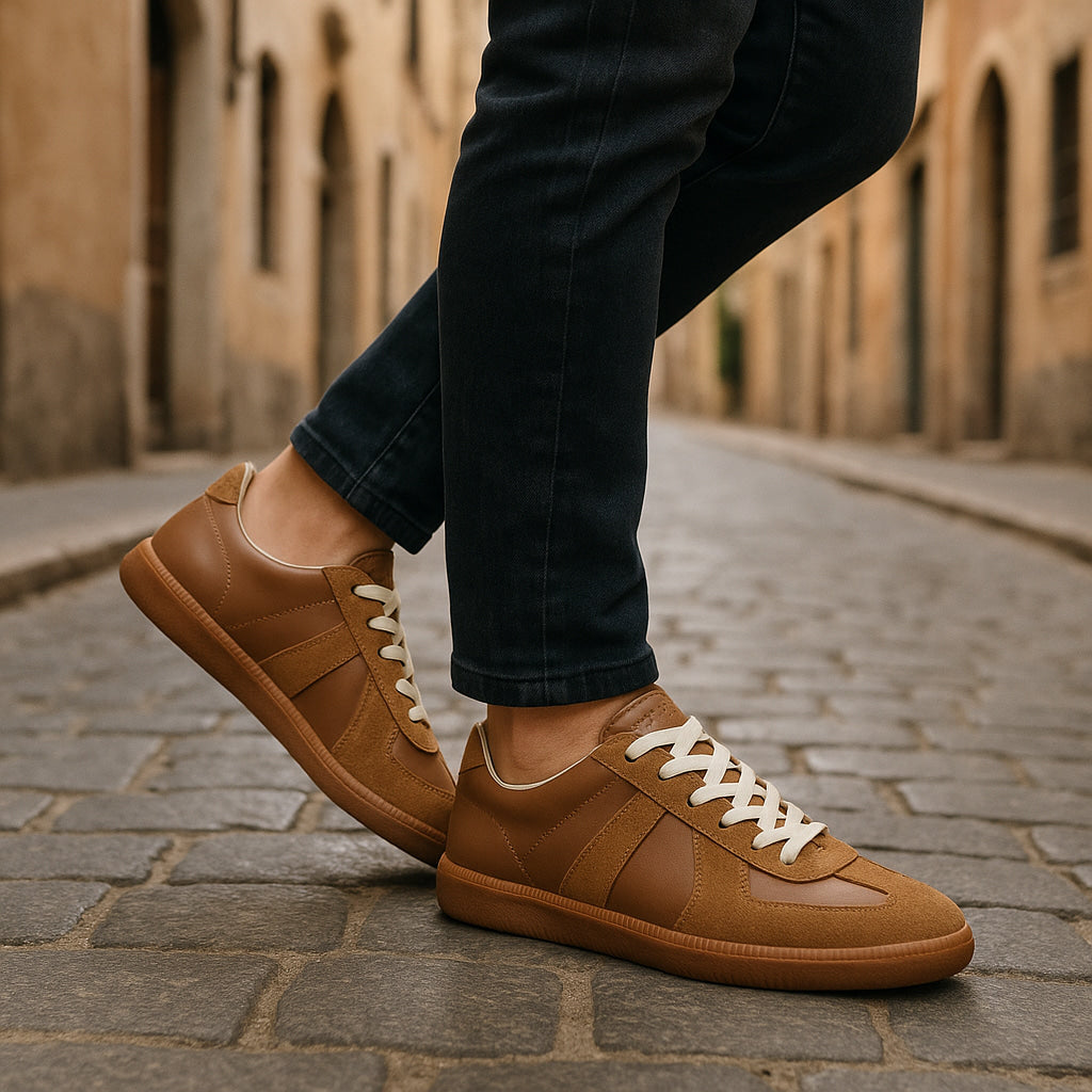 Men's Lace-Up Sneakers Non-Slip Casual