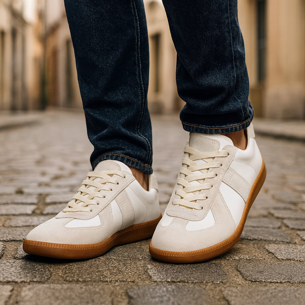 Men's Lace-Up Sneakers Non-Slip Casual