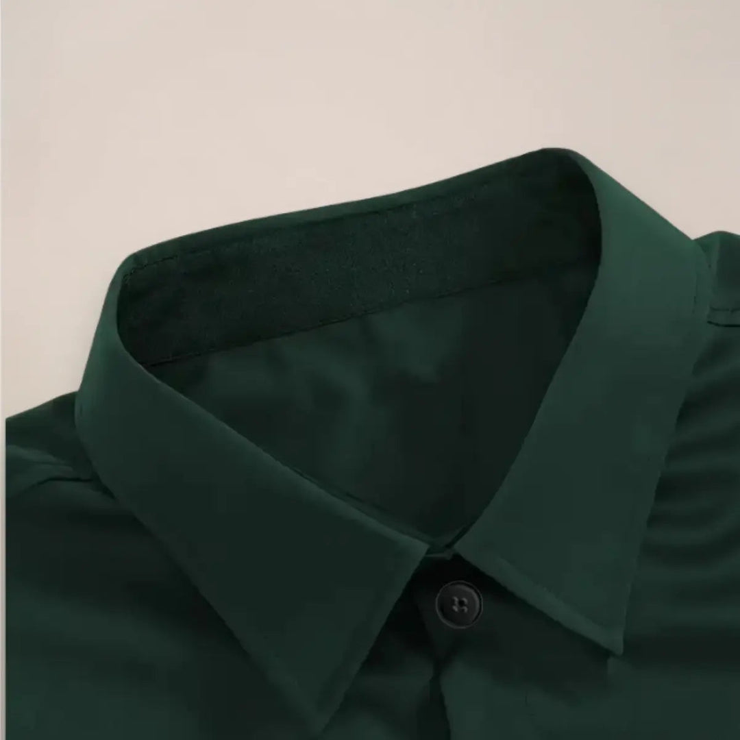 Men's Shirt Long Sleeve Classic Collar Button-Up Elegant