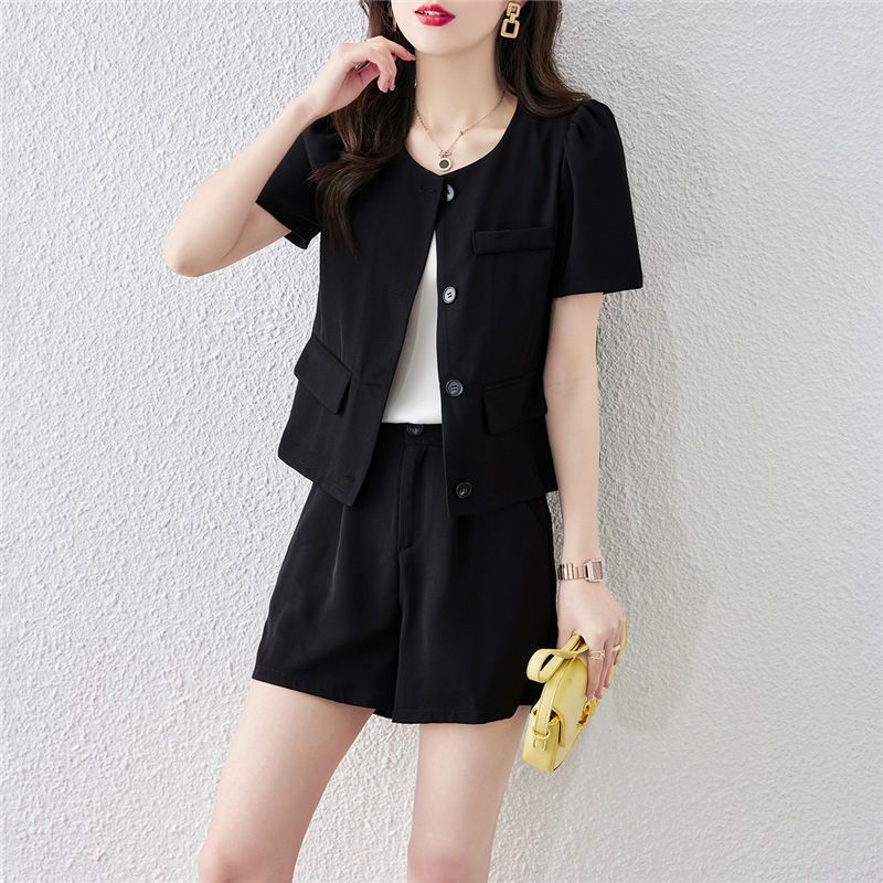 Women's Suit Set Blazer And Pants Two-Piece Casual Elegant