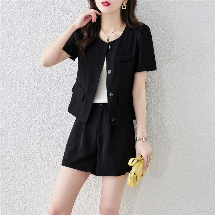 Women's Suit Set Blazer And Pants Two-Piece Casual Elegant