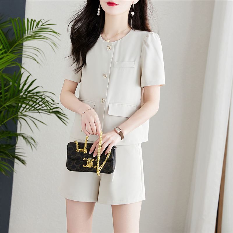 Women's Suit Set Blazer And Pants Two-Piece Casual Elegant