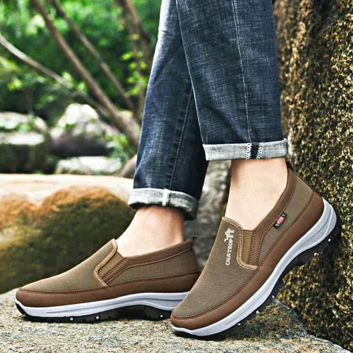 Men's Orthopedic Shoes Slip-On Cushioned Shock Absorption Casual Walking