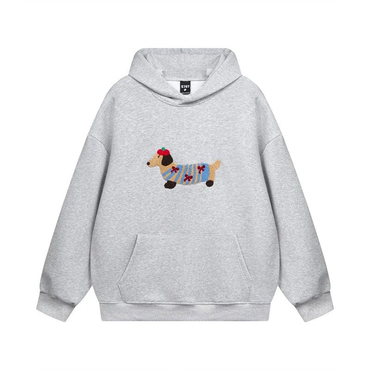 Women's Hoodie Oversized Embroidered Long Sleeve Kangaroo Pocket Casual