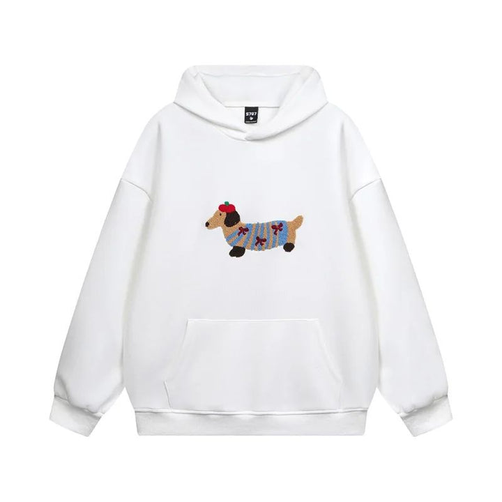 Women's Hoodie Oversized Embroidered Long Sleeve Kangaroo Pocket Casual