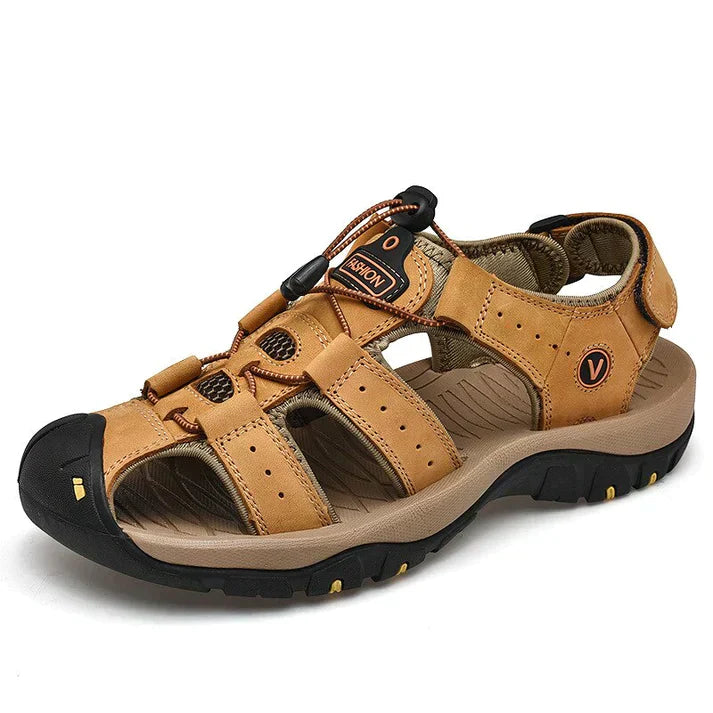 Men's Sandals Orthopaedic Adjustable Strap Closed Toe Outdoor Casual