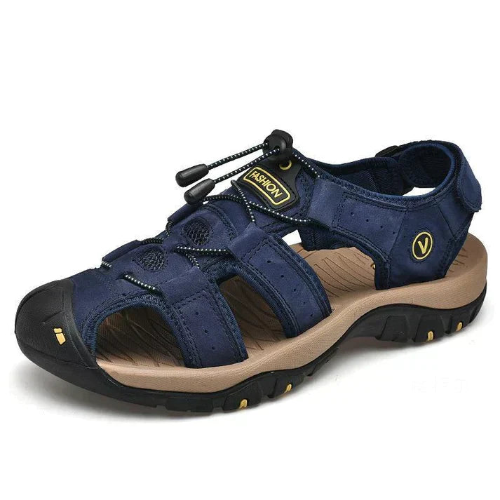 Men's Sandals Orthopaedic Adjustable Strap Closed Toe Outdoor Casual