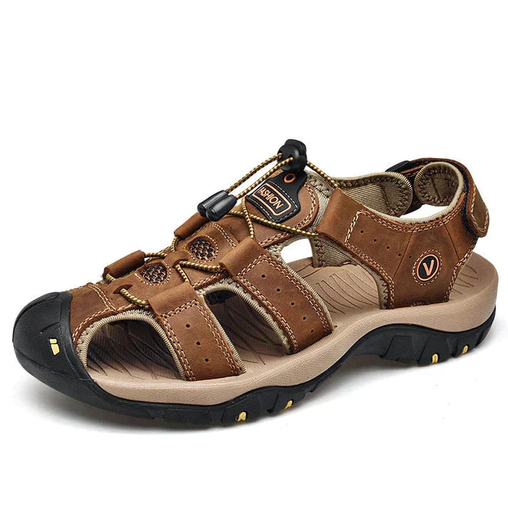 Men's Sandals Orthopaedic Adjustable Strap Closed Toe Outdoor Casual