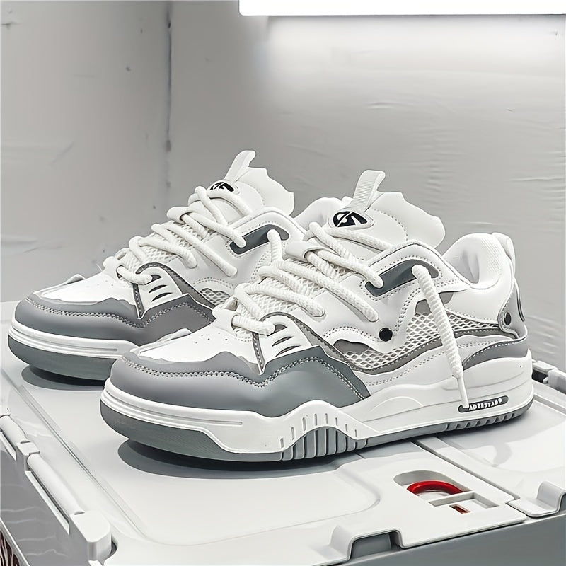 Men's Orthopedic Sneakers Lightweight Lace-Up Low Top Contrast Detail Casual