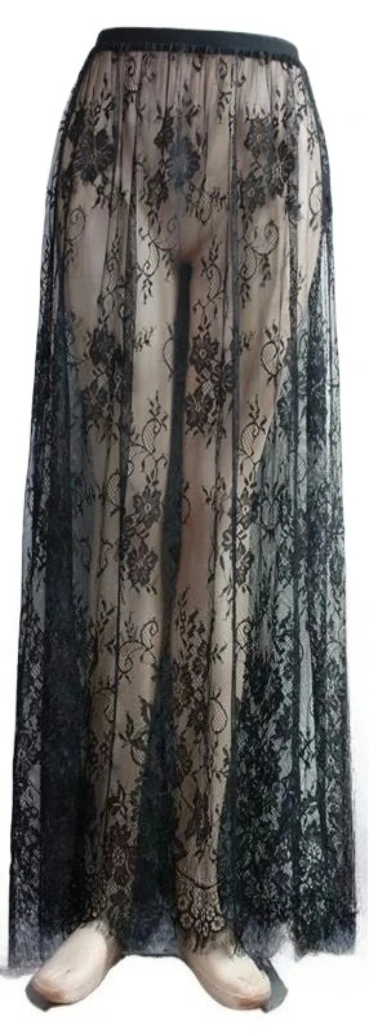 Women's Midi Skirt Lace Asymmetric High Waist A-Line – Boho Formal