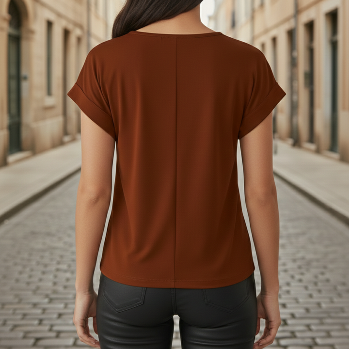 T shirt V Neck Short Sleeve Womens