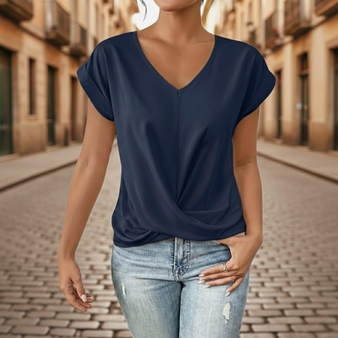 T shirt V Neck Short Sleeve Womens