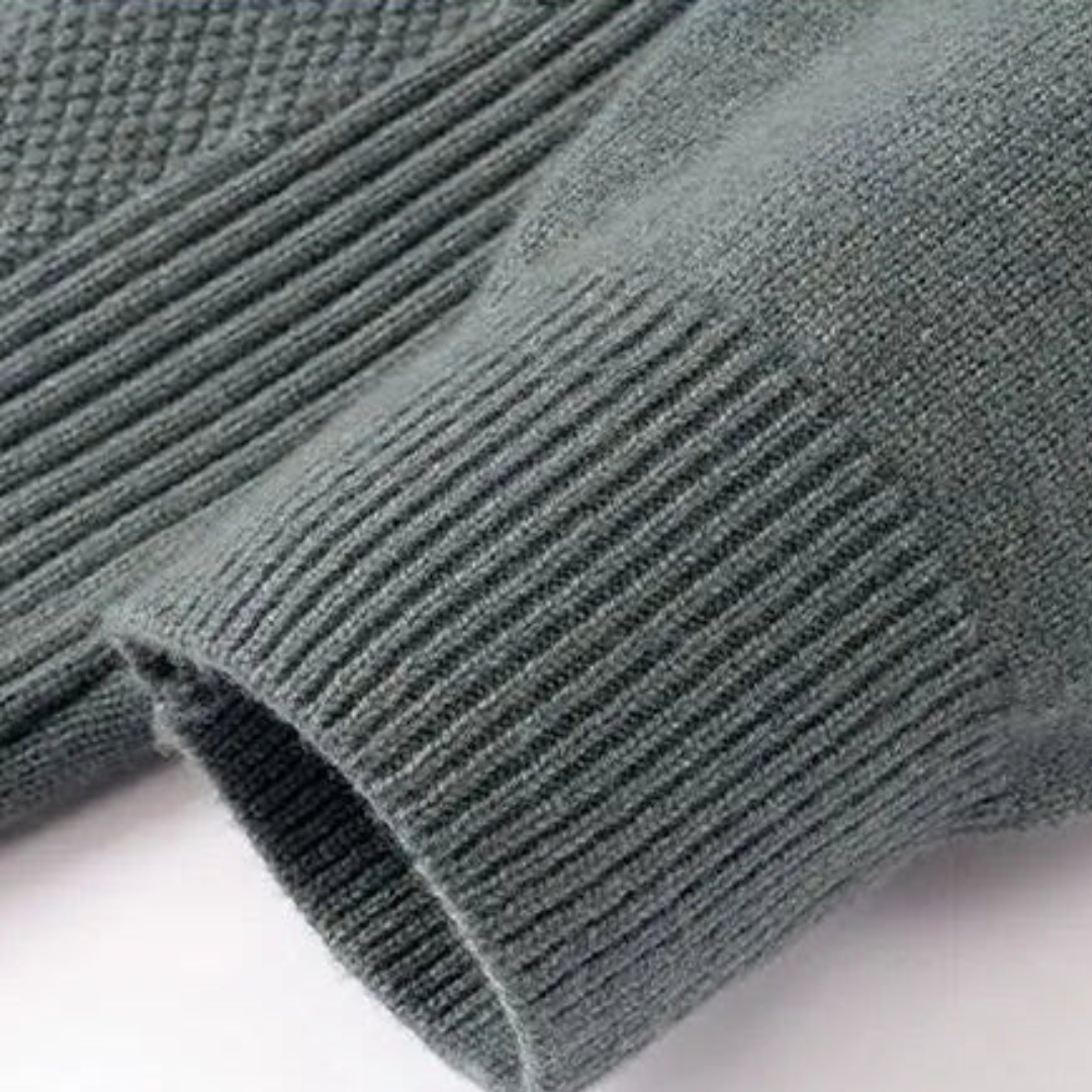 Avelise Orion textured knit sweater featuring a cozy, detailed knit pattern and a relaxed fit, ideal for casual wear.