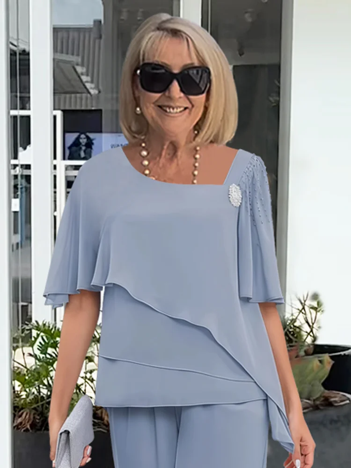 Women's Two Piece Set Satin Sleeveless Slim Fit Top And Skirt