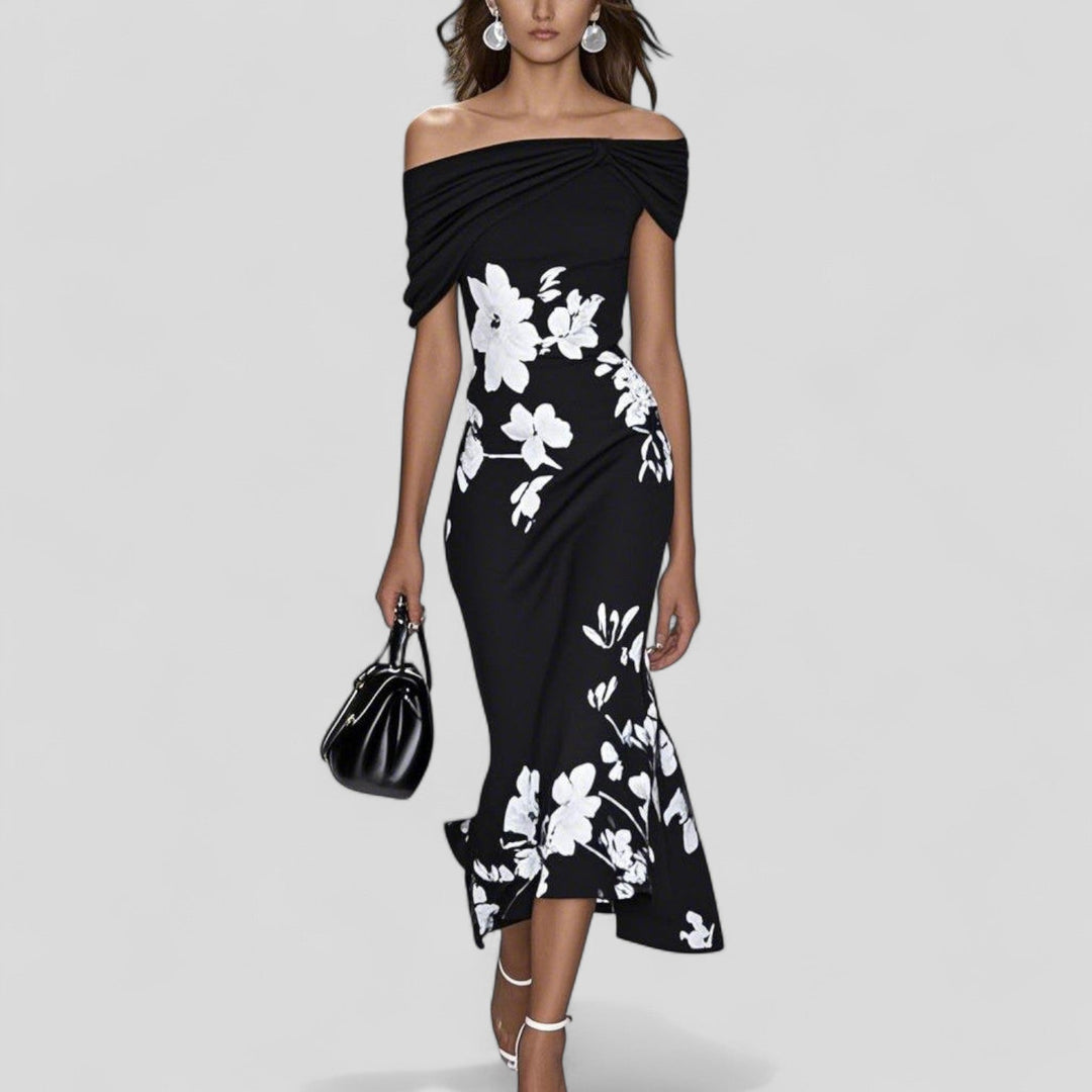 Women's Dress Midi Printed Short Sleeve Round Neck Casual