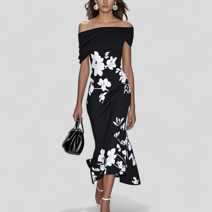 Women's Dress Midi Printed Short Sleeve Round Neck Casual