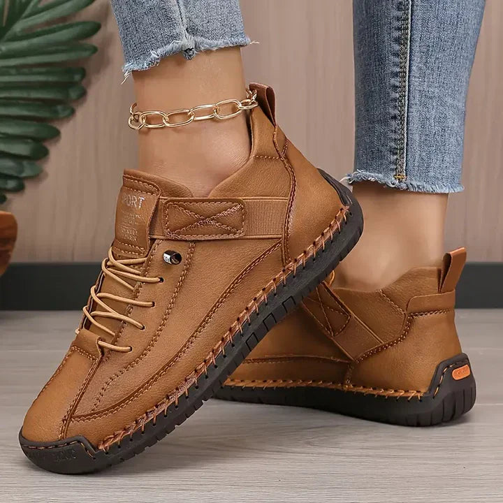Women's Sneakers Orthopedic Lace-Up Non-Slip Sole Cushioned Insole