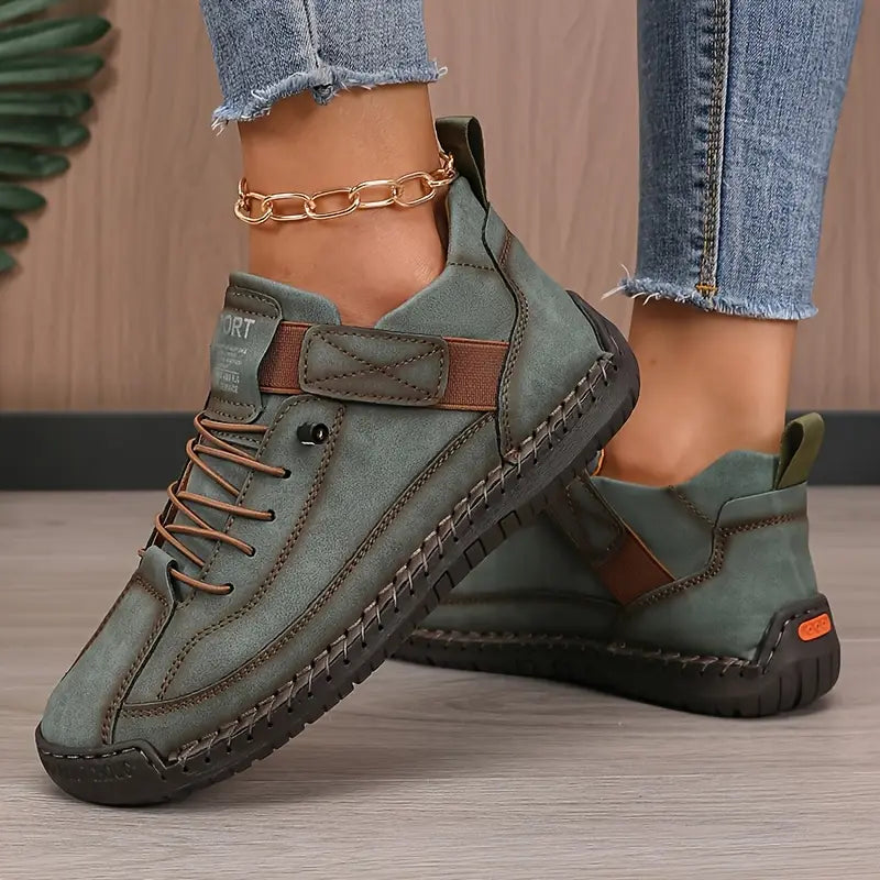 Women's Orthopedic Sneakers Slip-On Wide Toe Box Cushioned Sole Non-Slip Casual