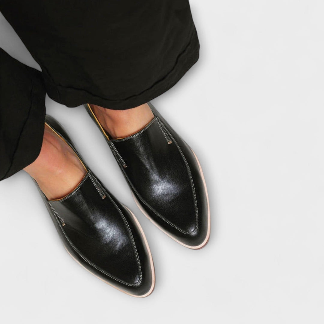 Men's Leather Orthopedic Loafers Non-Slip Sole