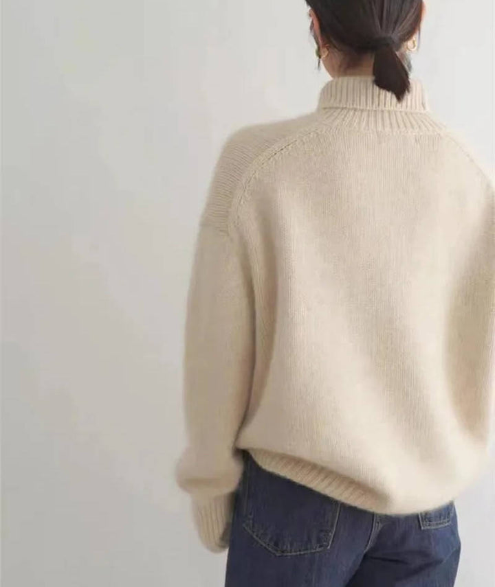 Women's Sweater Cashmere Turtleneck Long Sleeve Regular Fit Casual