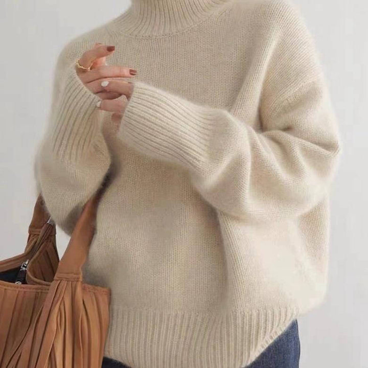 Women's Sweater Cashmere Turtleneck Long Sleeve Regular Fit Casual