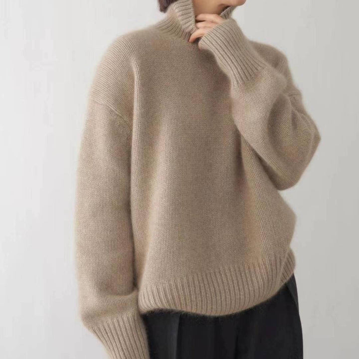 Women's Sweater Cashmere Turtleneck Long Sleeve Regular Fit Casual