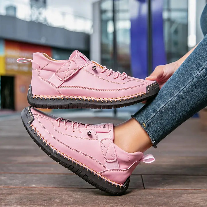 Women's Sneakers Orthopedic Lace-Up Non-Slip Sole Cushioned Insole