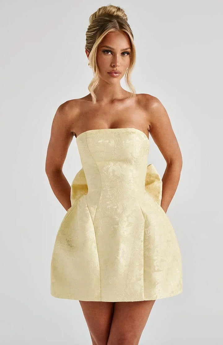 Women's Dress Jacquard Sleeveless Open Back Evening