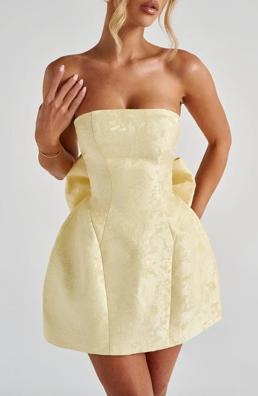 Women's Dress Jacquard Sleeveless Open Back Evening