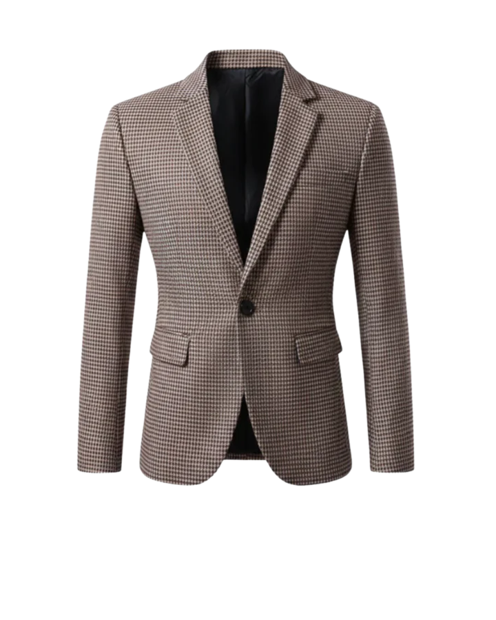 Men's Blazer Structured Tailored Long Sleeve Button Closure Casual