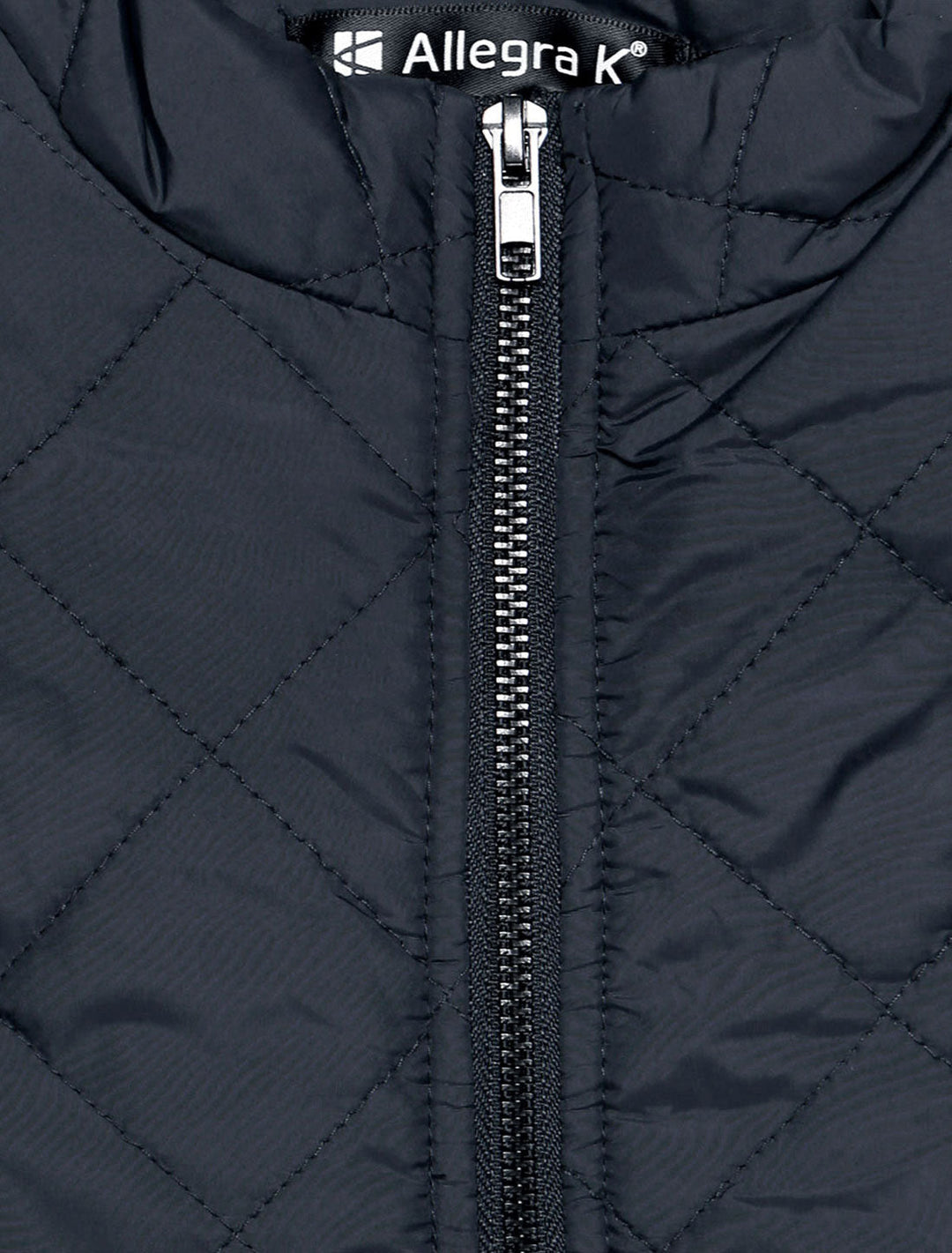 Women's Vest Quilted Lightweight Stand Collar Zip-Up Sleeveless Regular Fit