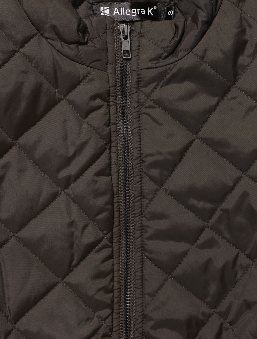 Women's Vest Quilted Lightweight Stand Collar Zip-Up Sleeveless Regular Fit