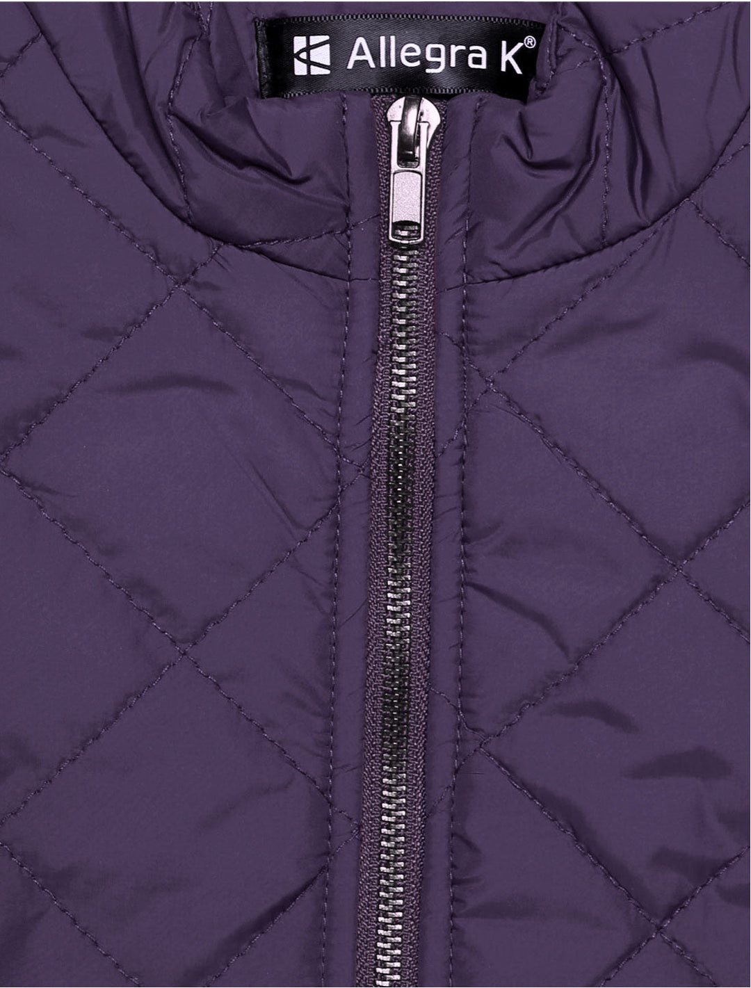 Women's Vest Quilted Lightweight Stand Collar Zip-Up Sleeveless Regular Fit