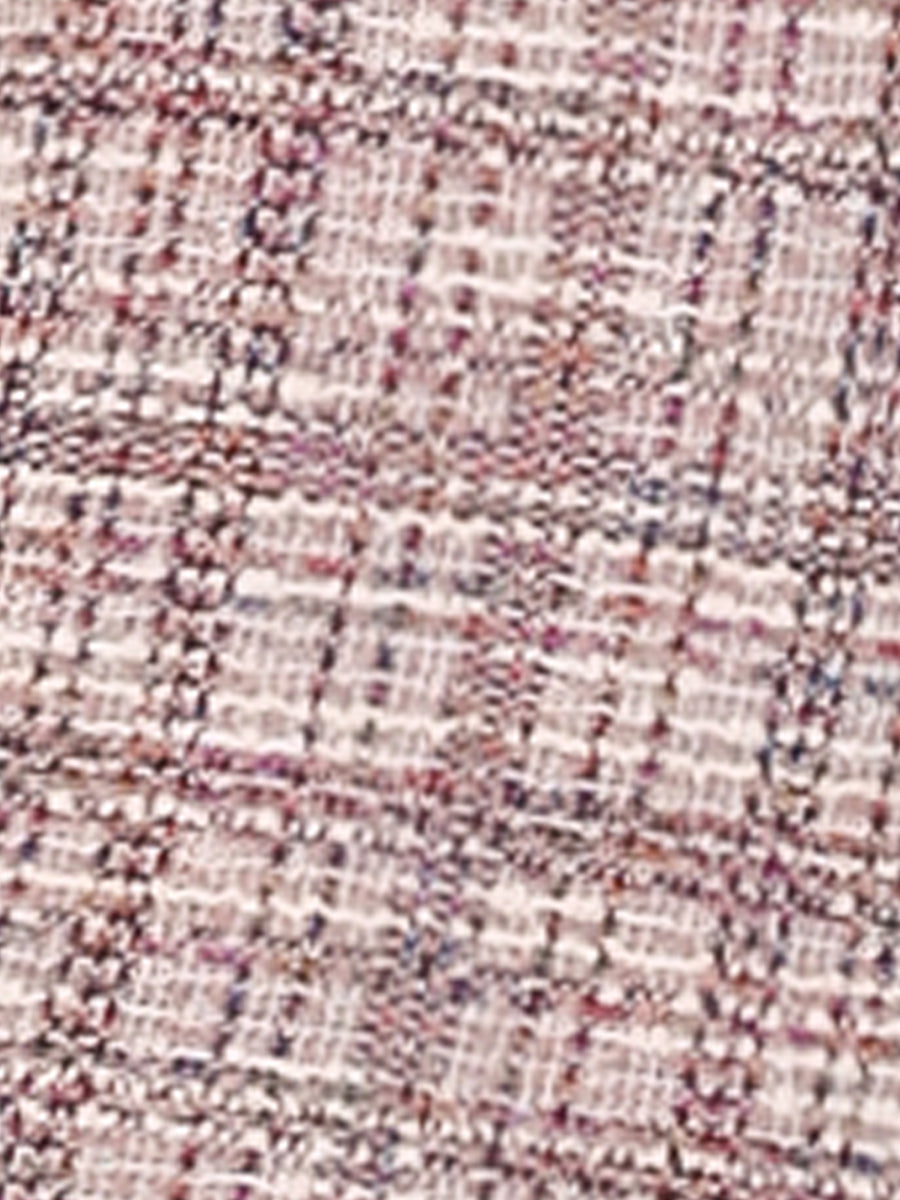 Women's Dress Tweed Plaid Sleeveless Bodycon Midi Fishtail