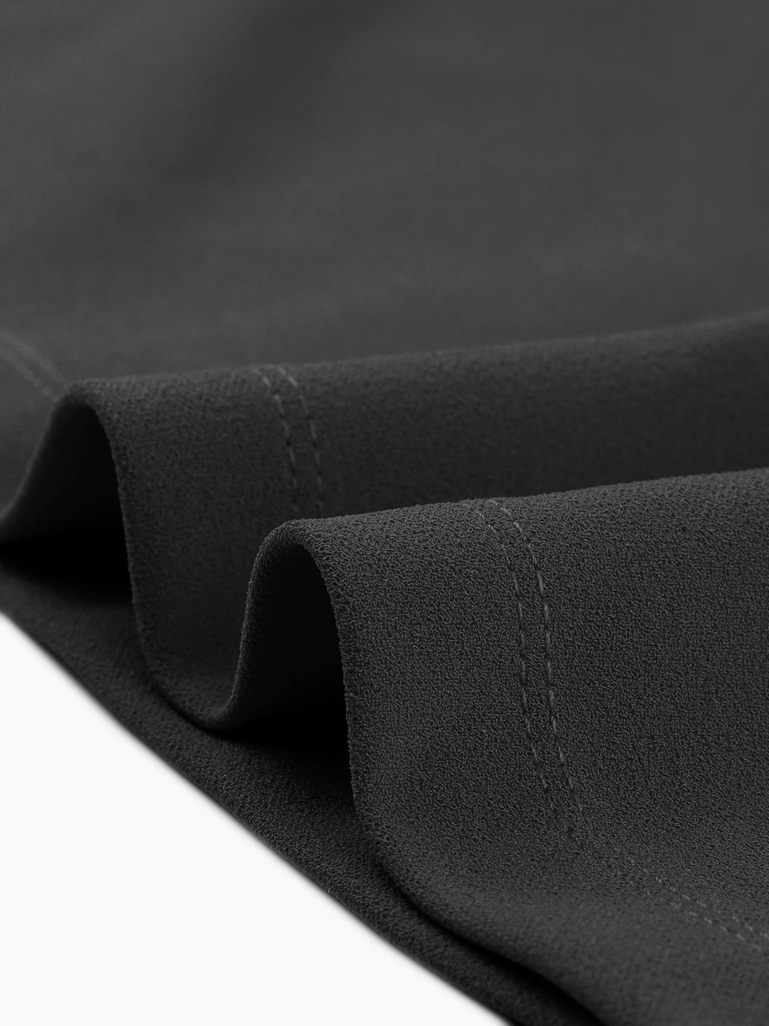 Women's A-Line Dress Stand Collar 3/4 Sleeve Button Front Zip Back – Office Work